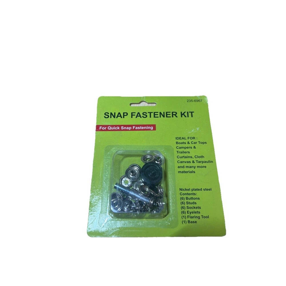Metal Screw-In Quick Snap Stud Fastener Repair Kit w/ Flaring Tool Boat Cover +